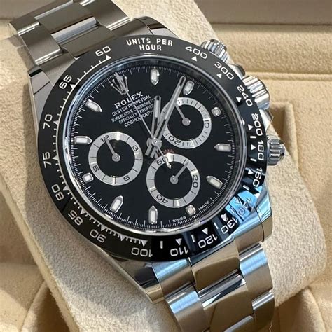 rolex daytona stahl schwarz oder weiss|rolex daytona stahl.